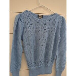 Vintage Jolie New York blue sweater retro spring summer